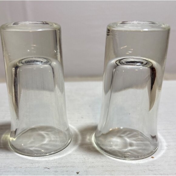 Set Of 2 Clear Glass Shot Glasses 3 Inch Tall Classic Design - Picture 3 of 5